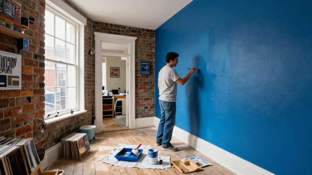 This Narrow Camden Townhouse Used To Be A Record Store — Color Has Now Transformed It, Especially In The "Atmospheric" Basement